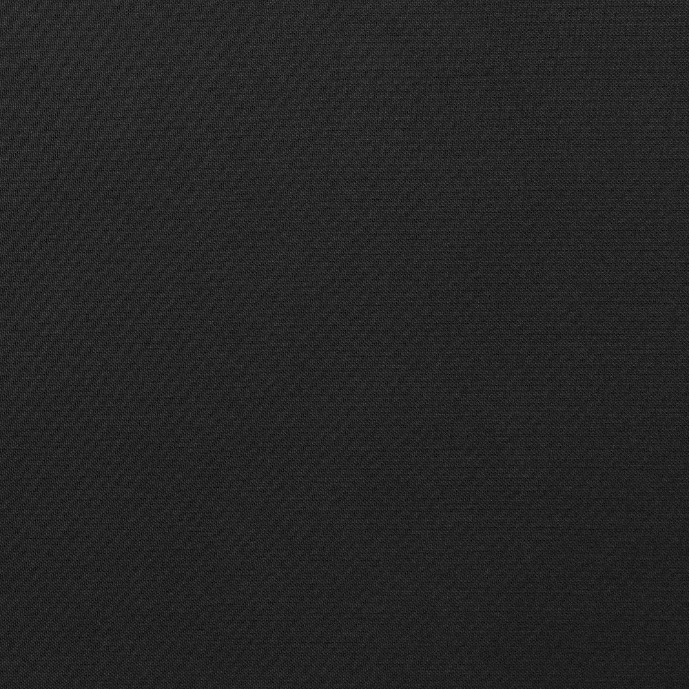 Metal Upholstered Queen Size Headboard in Black Fabric