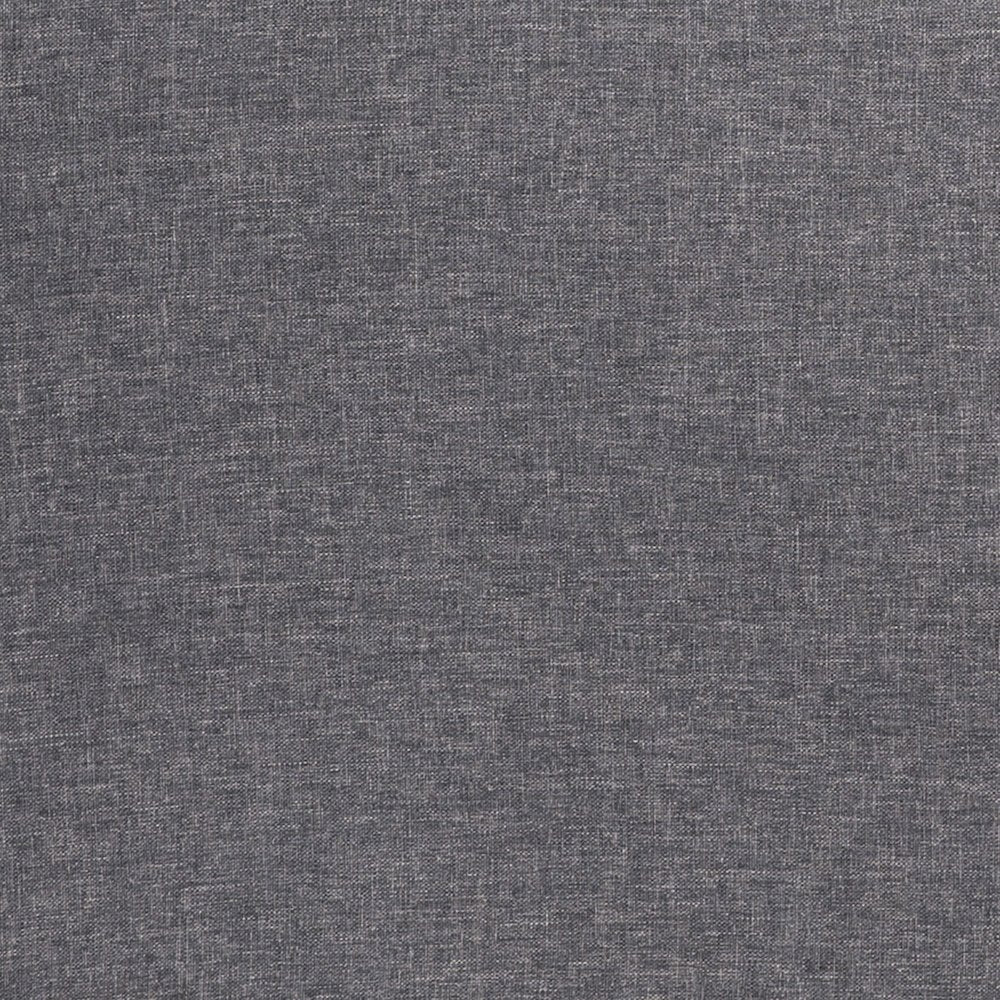 Mid-Century Sofa with Tufted Faux Linen Upholstery, Solid Wood Legs in Dark Gray