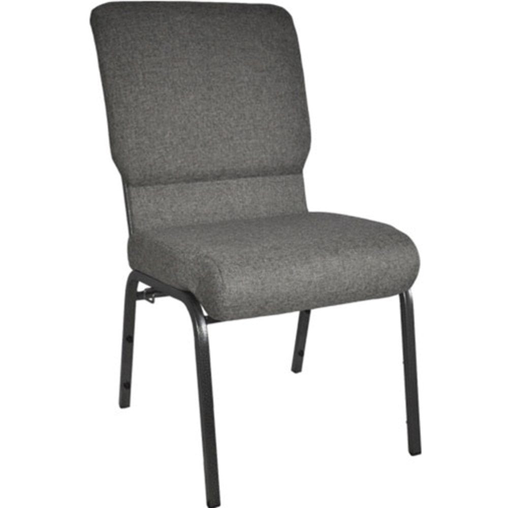 Charcoal Gray Church Chair 18.5 in. Wide