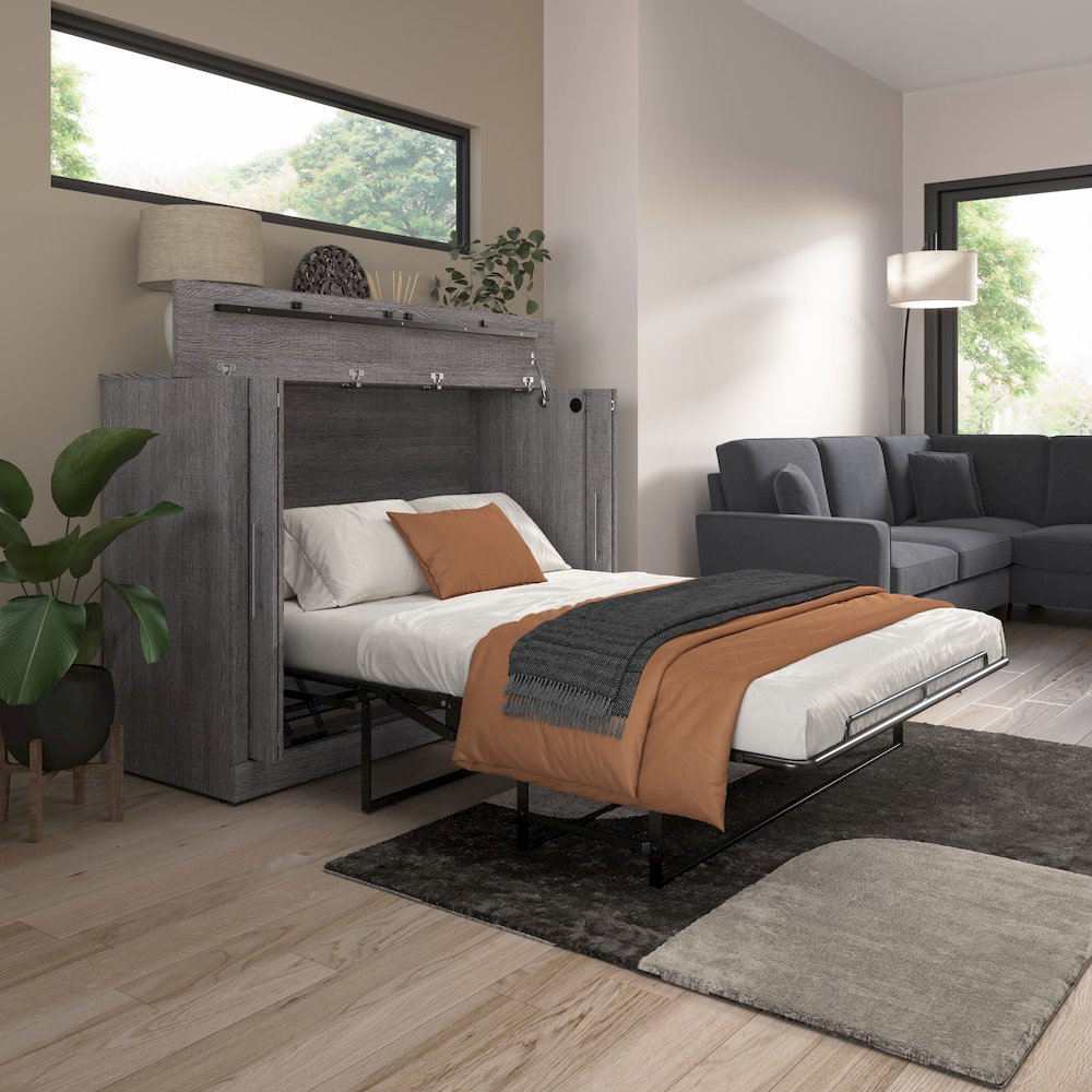 Pur 69W Full Cabinet Bed with Mattress