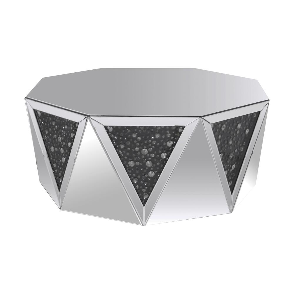 Nysa End Table, Faux Crystals