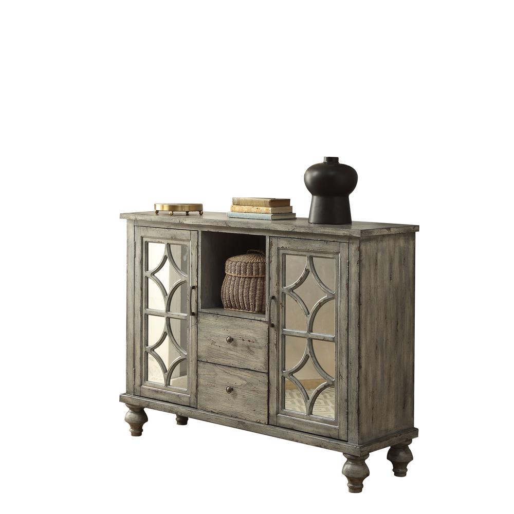 Velika Console Cabinet, Weathered Gray