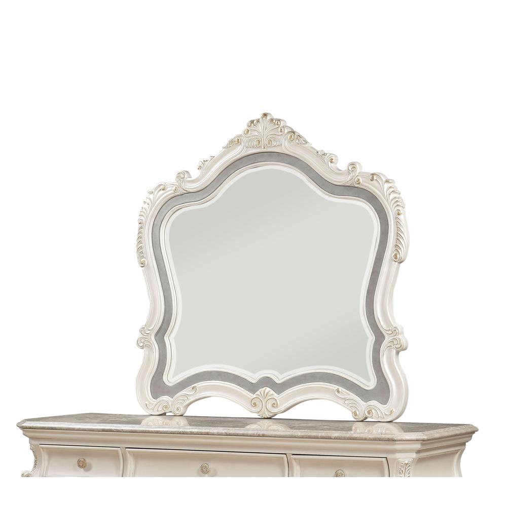 Chantelle Mirror, Pearl White