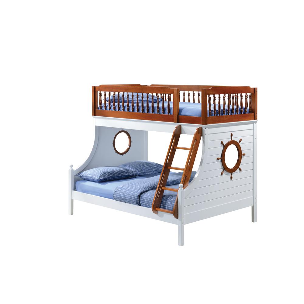 Farah Bunk Bed (T/F), Oak & White