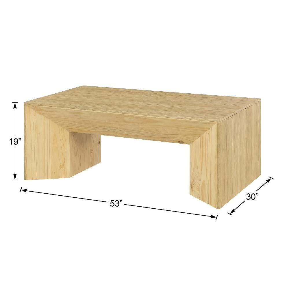 Oak Coffee Table with Sturdy Construction and Classic Design