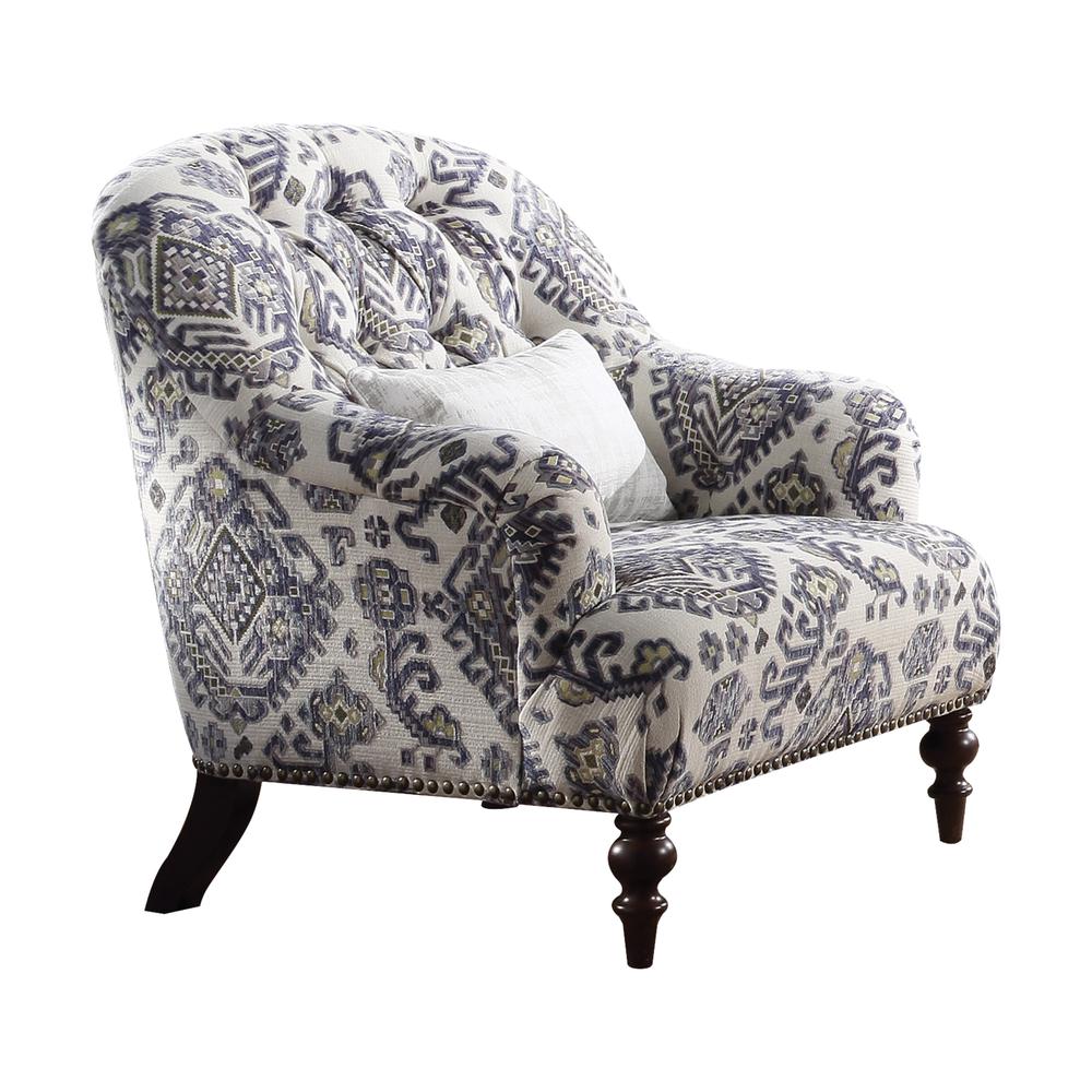 Saira Chair w/Pillow, Pattern Fabric