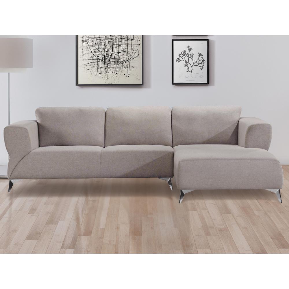 Josiah Sectional Sofa, Sand Fabric