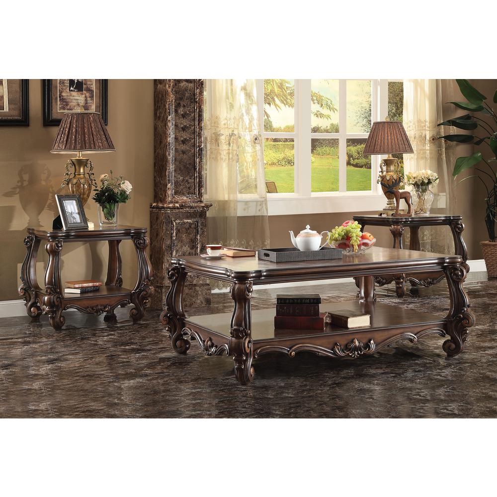 Versailles End Table, Cherry Oak