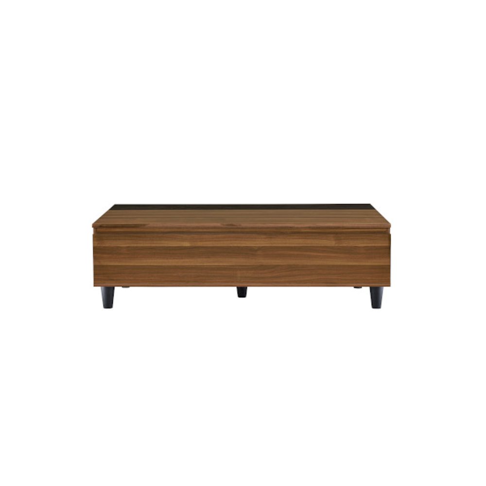 Avala Coffee Table w/Lift Top, Walnut & Black