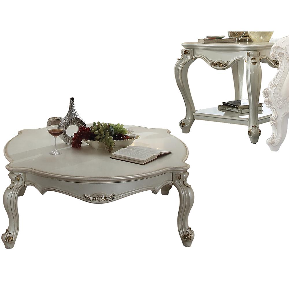 Picardy Coffee Table, Antique Pearl