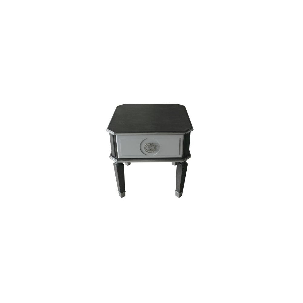 House Beatrice End Table, Charcoal & Light Gray