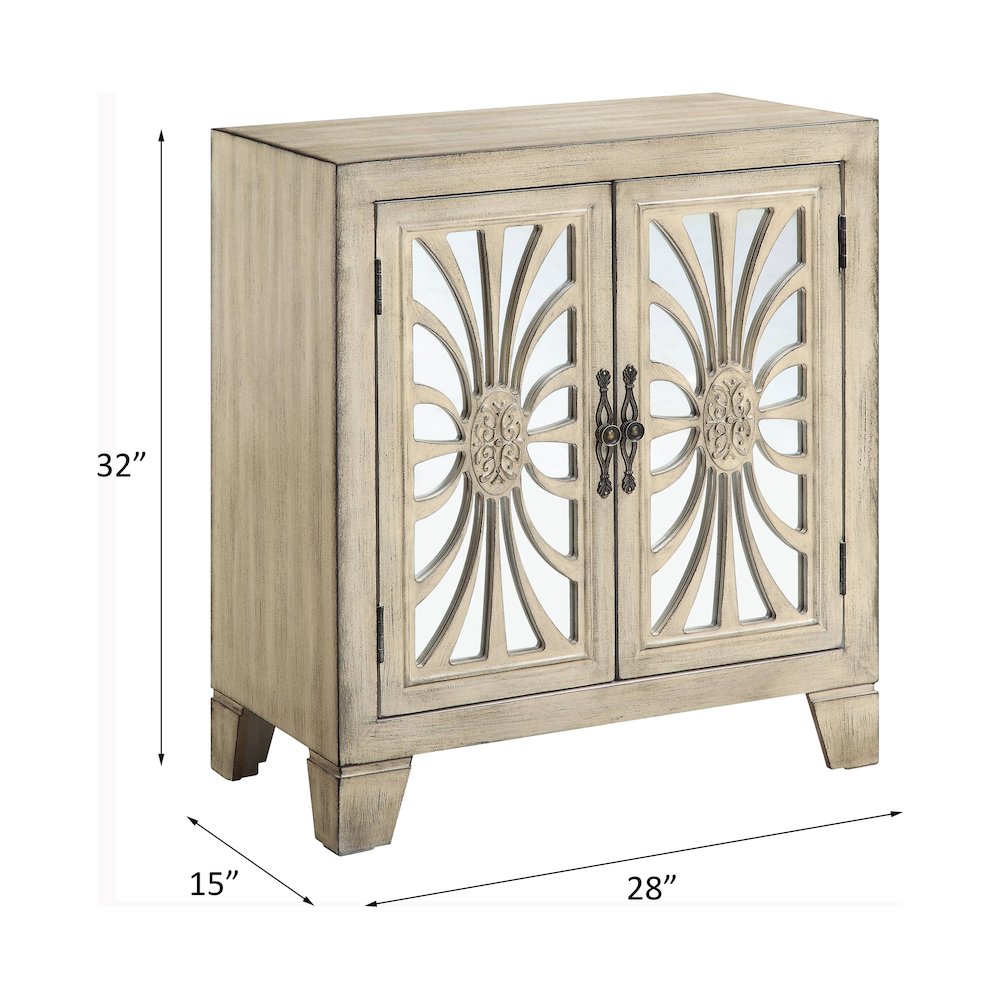Nalani Console Cabinet, Antique White