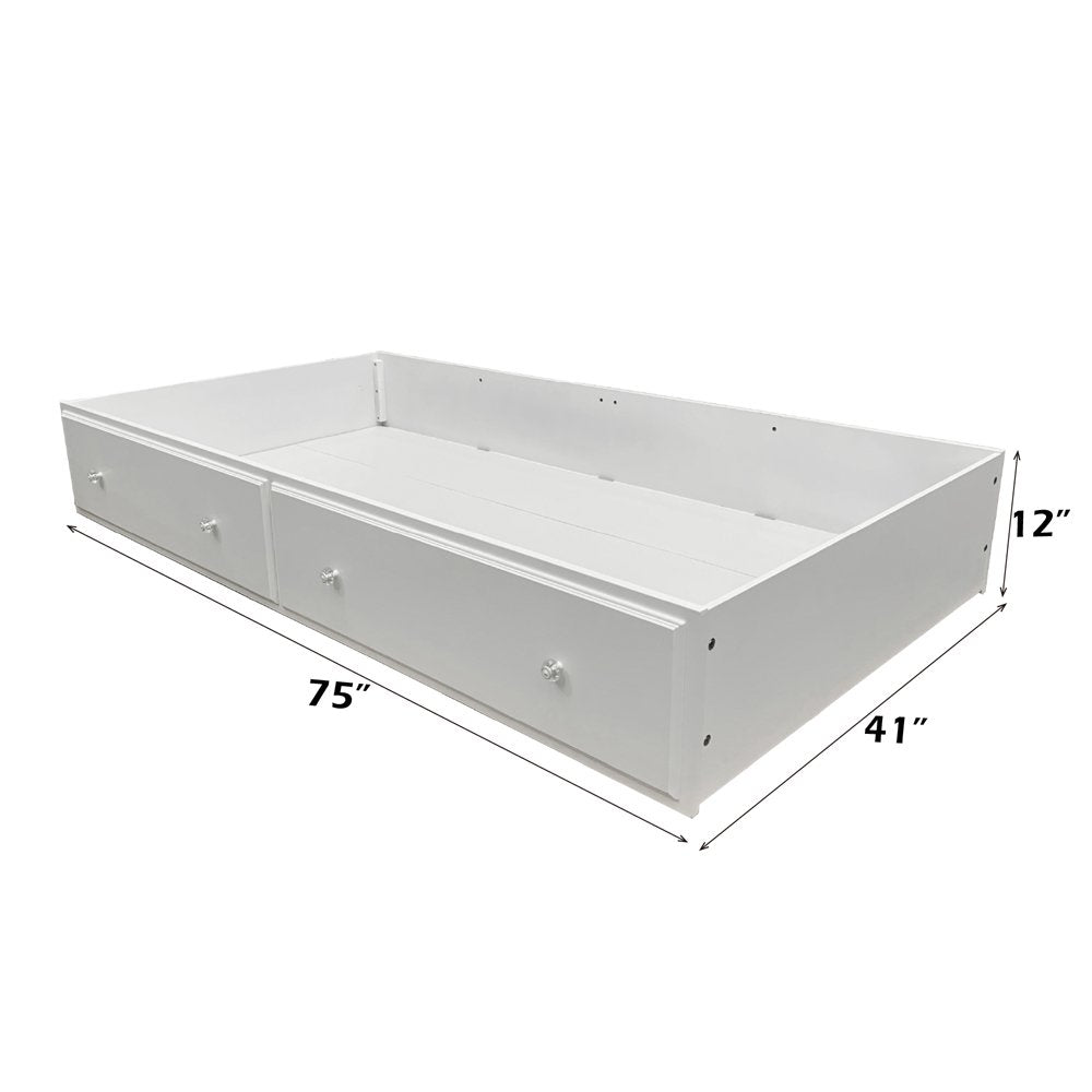 Flora Twin Trundle, White