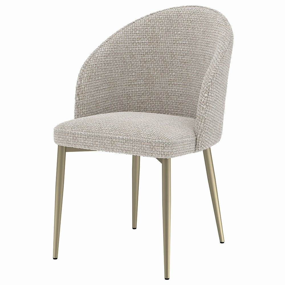 Cora Side Chair (Set-2), Gray Fabric