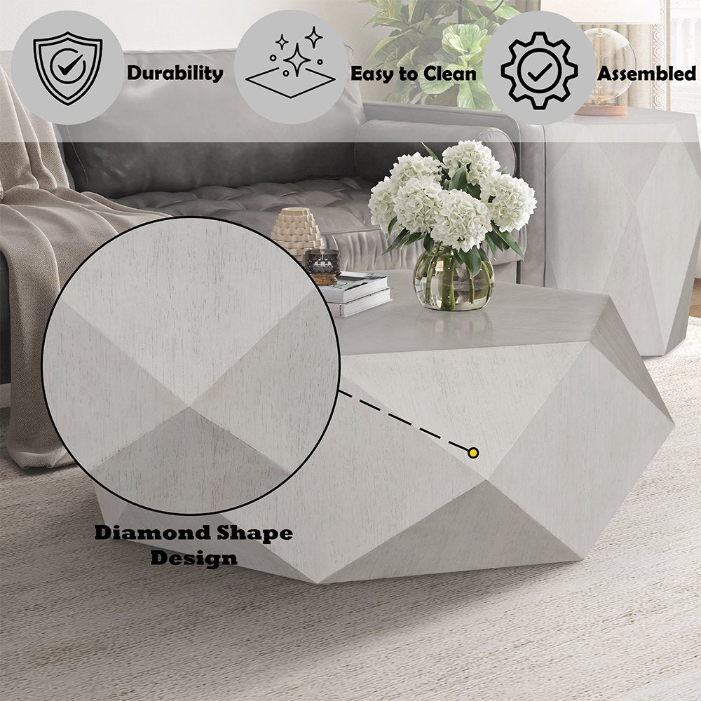 Hanniel Coffee Table, Antique White