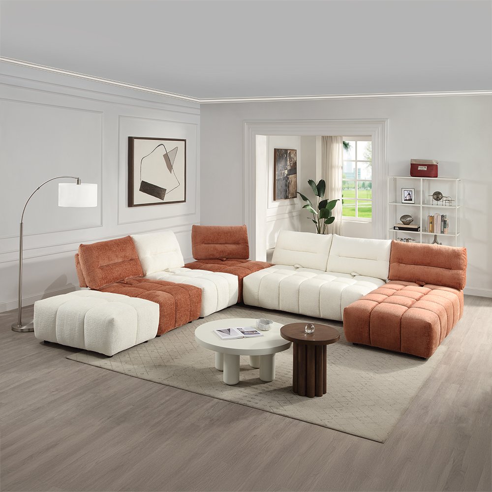 Loanna Modular - Armless Chair, Beige Linen