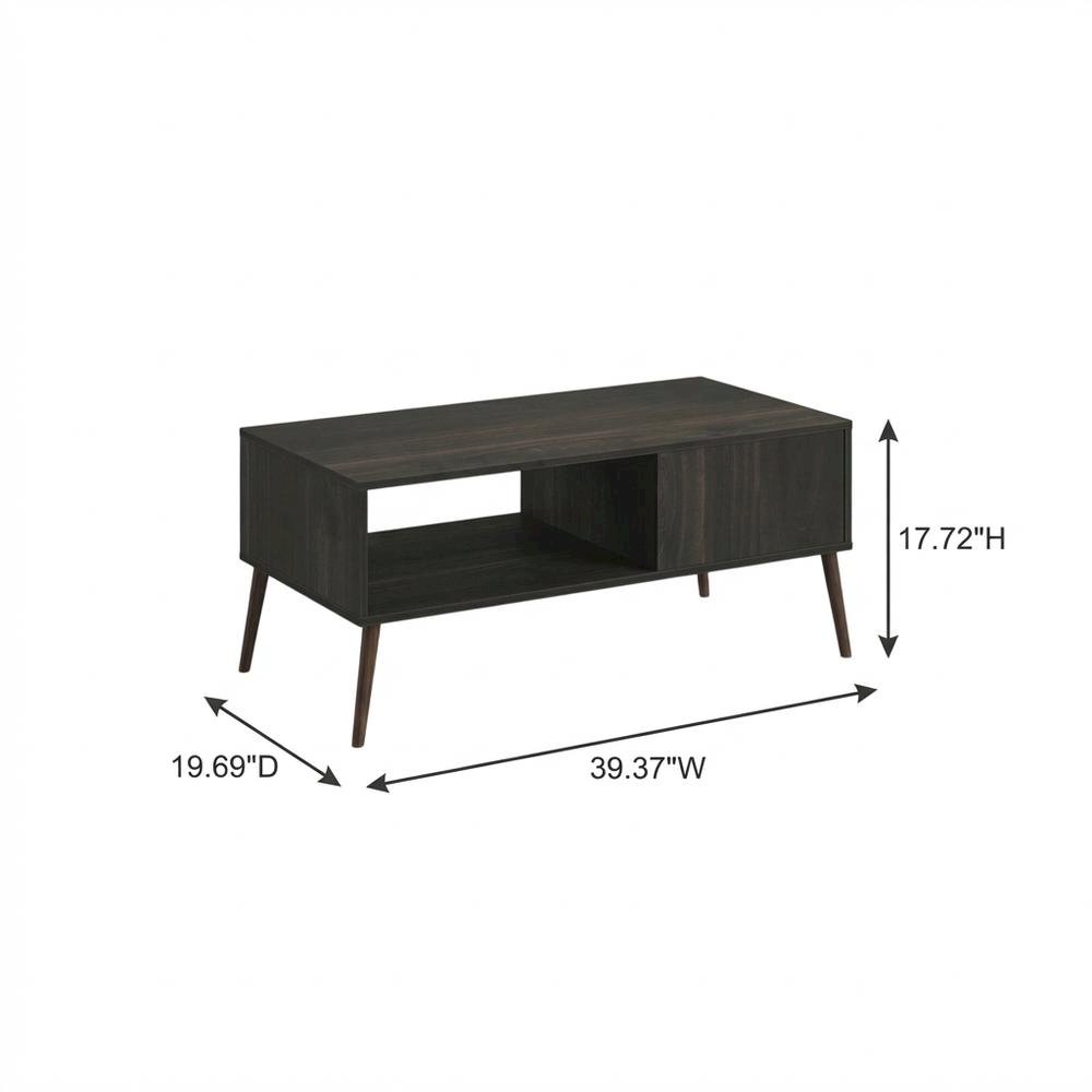 Mid Century TV Stand for TVs up to 40 inches with Engineered Wood Legs