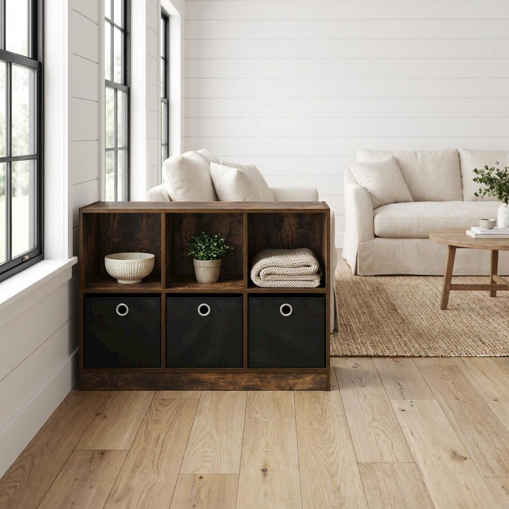 Engineered Wood Bookcase with Open Shelving for Home or Office Storage