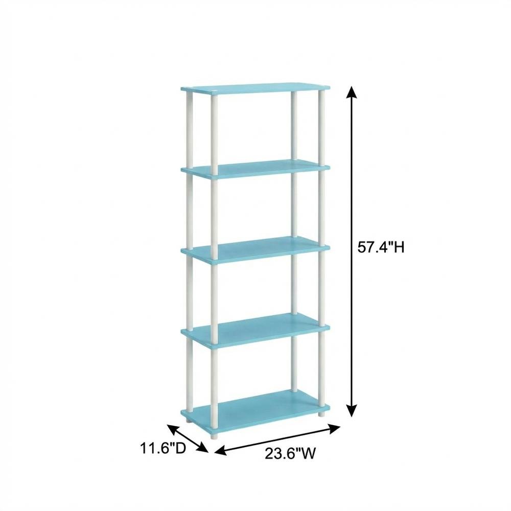 Engineered Wood Bookcase with Open Shelves and Durable Construction