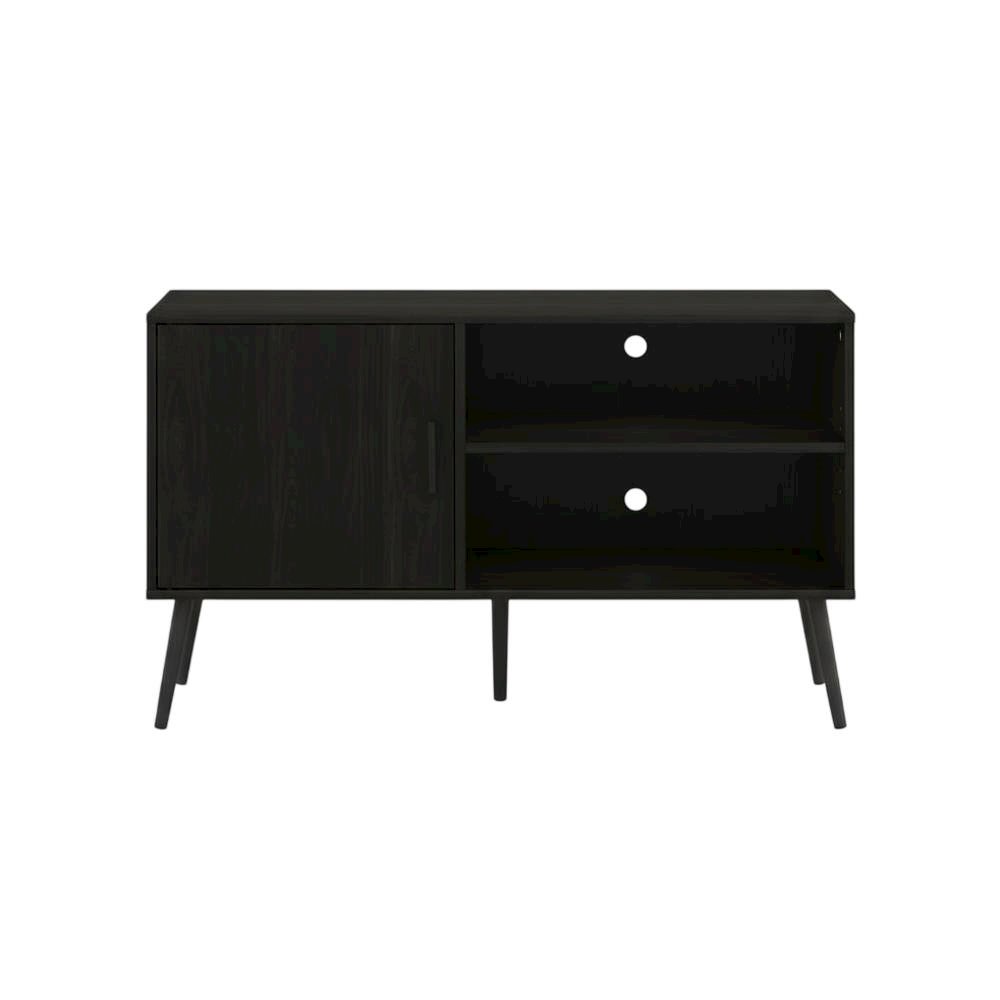 Engineered Wood TV Stand with One Cabinet and Shelves for Living Room