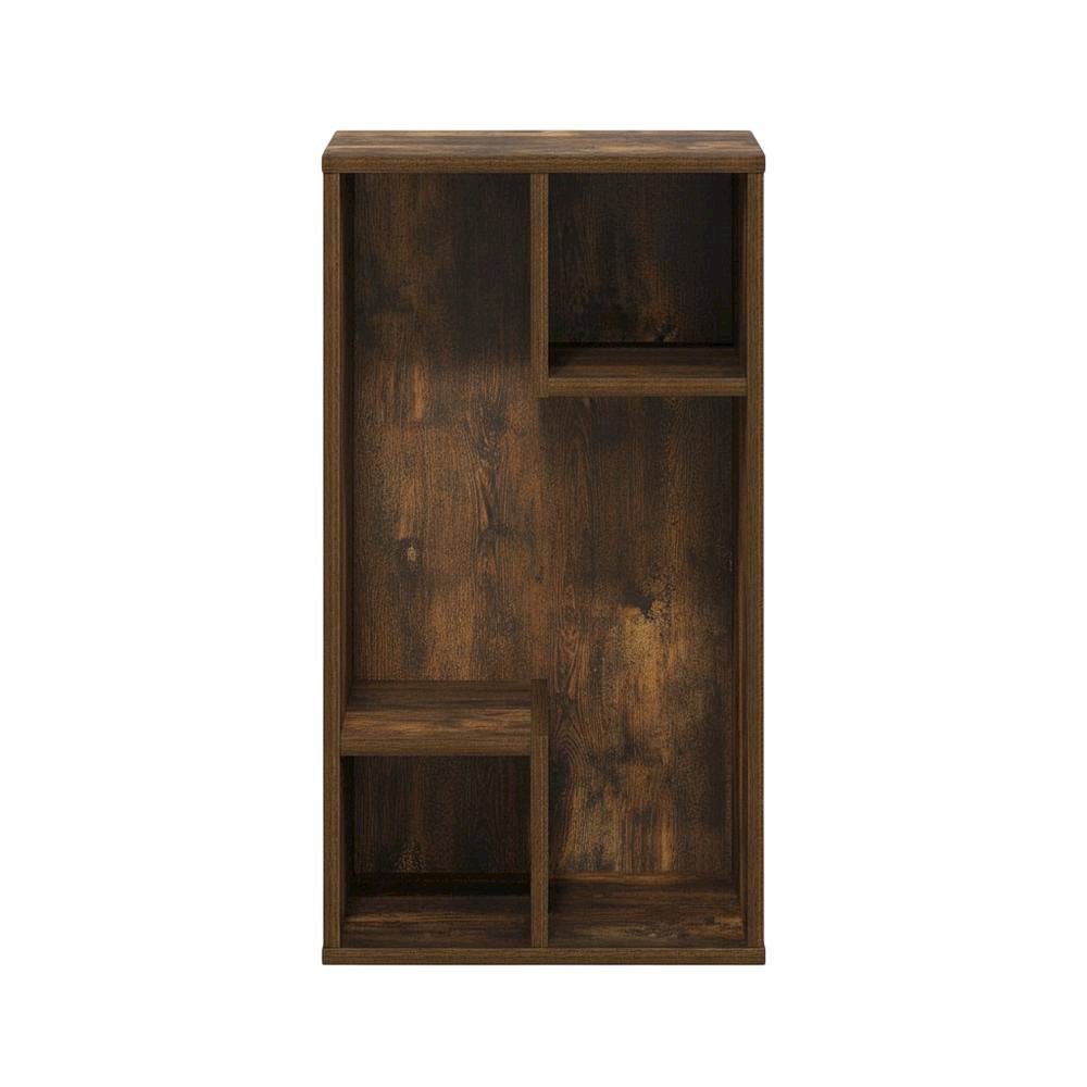 3-Cube Irregular Bookcase with Storage Organizer