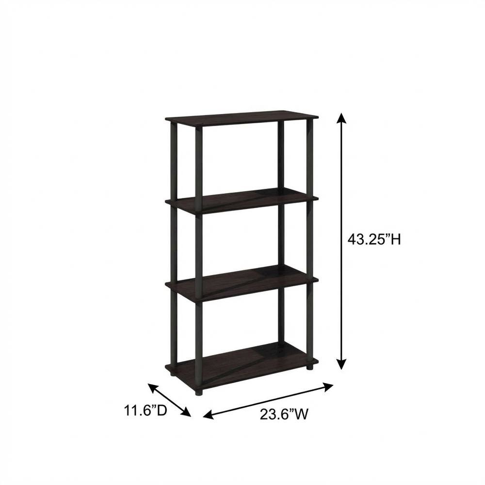 Engineered Wood Bookcase with Open Shelving for Spacious Storage