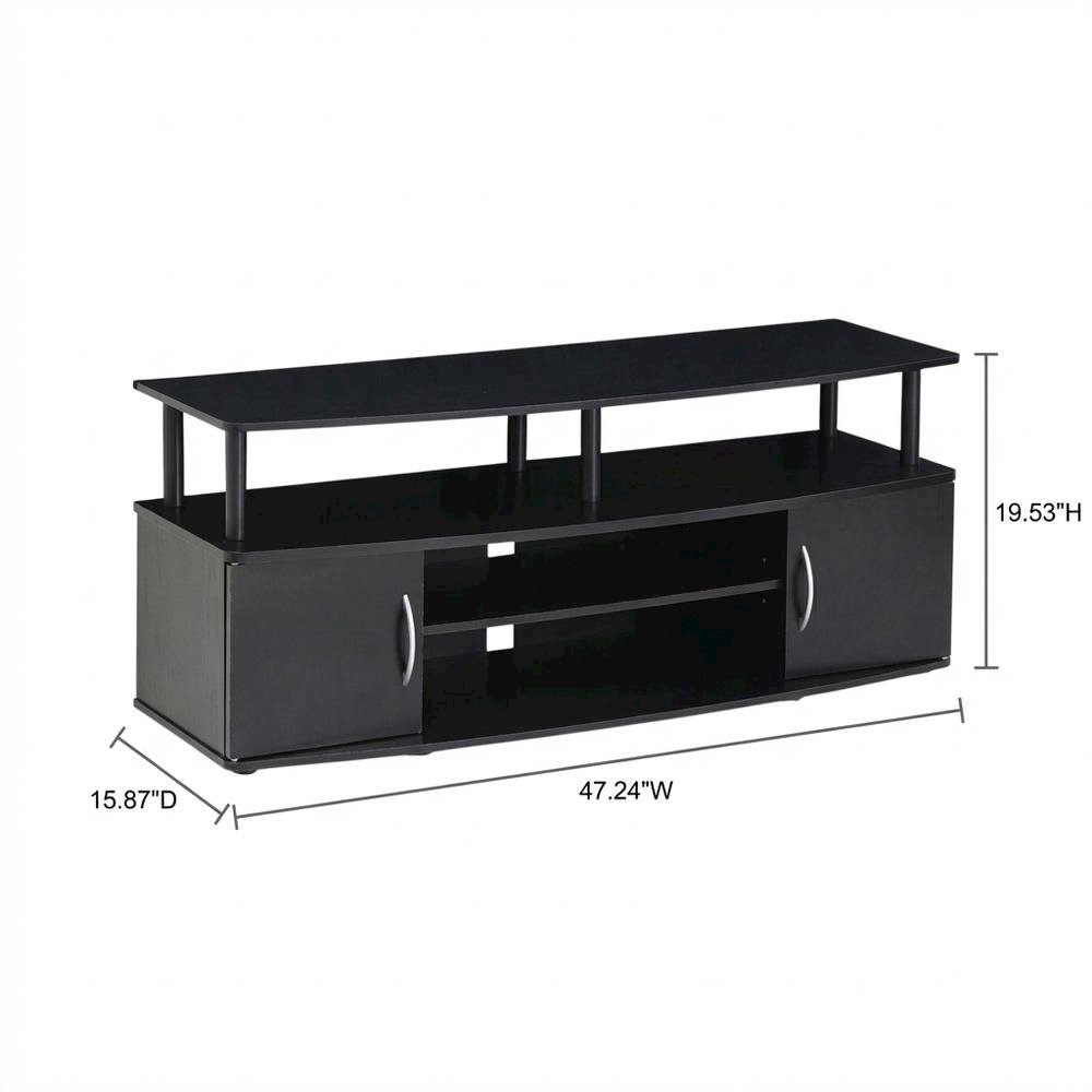Contemporary Large Entertainment Center for Up to 50-In TV with Storage
