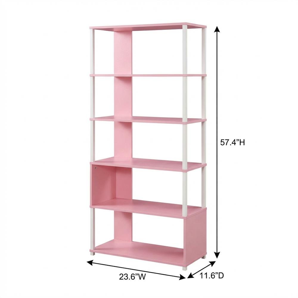 Engineered Wood bookcase with open shelving for versatile storage