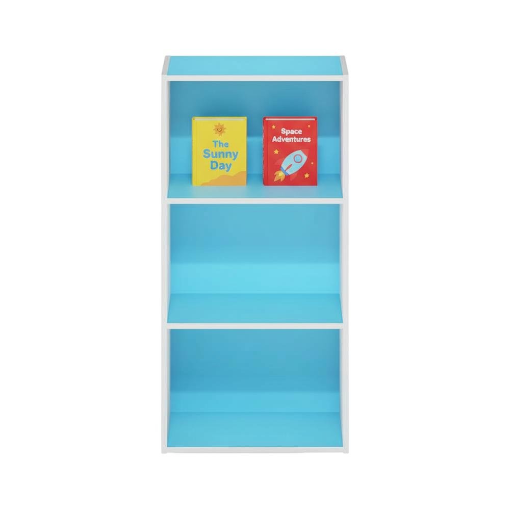 3-Tier Open Shelf Bookcase, Engineered Wood Construction for Organized Storage