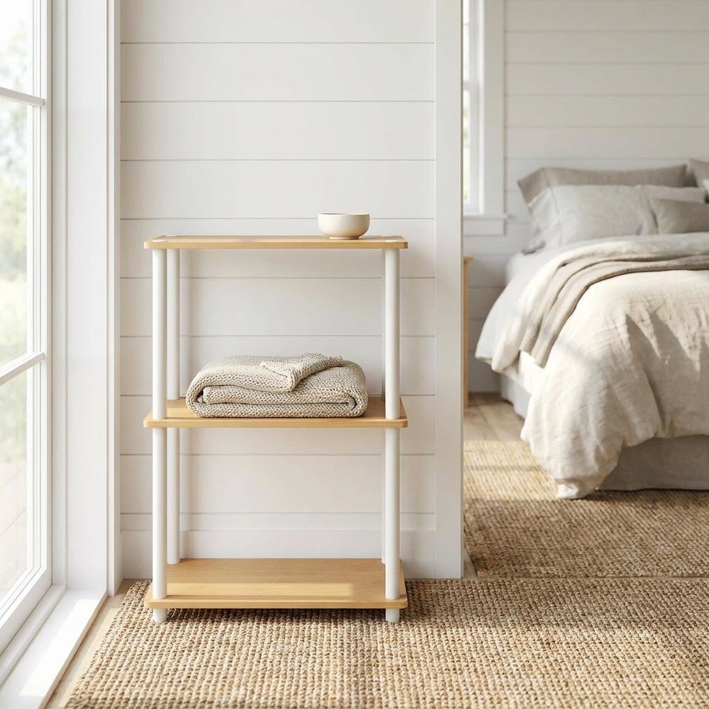 Engineered Wood bookcase with modern design for living room or office storage