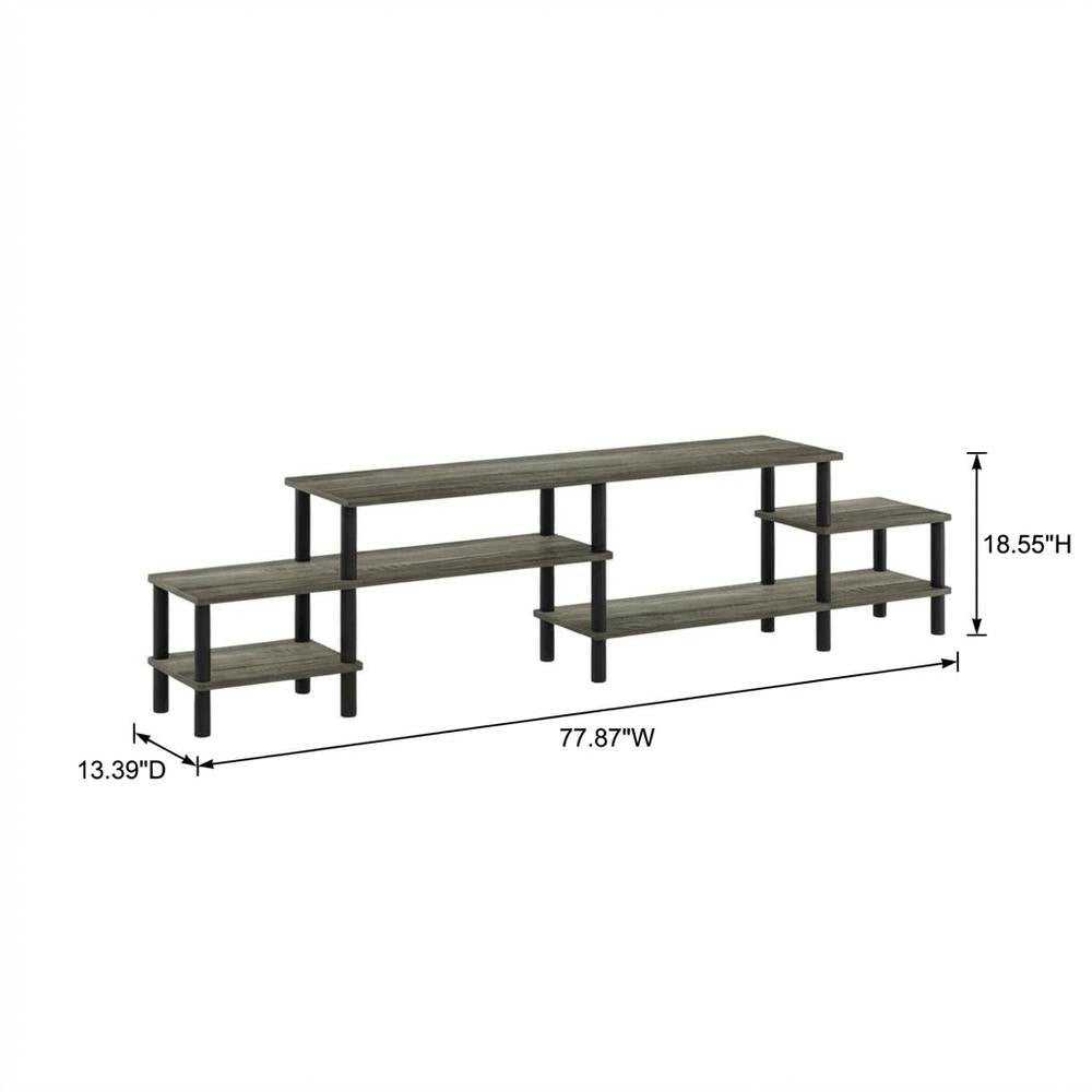 Engineered Wood TV stand for 80 inch TVs with modern design and sturdy build