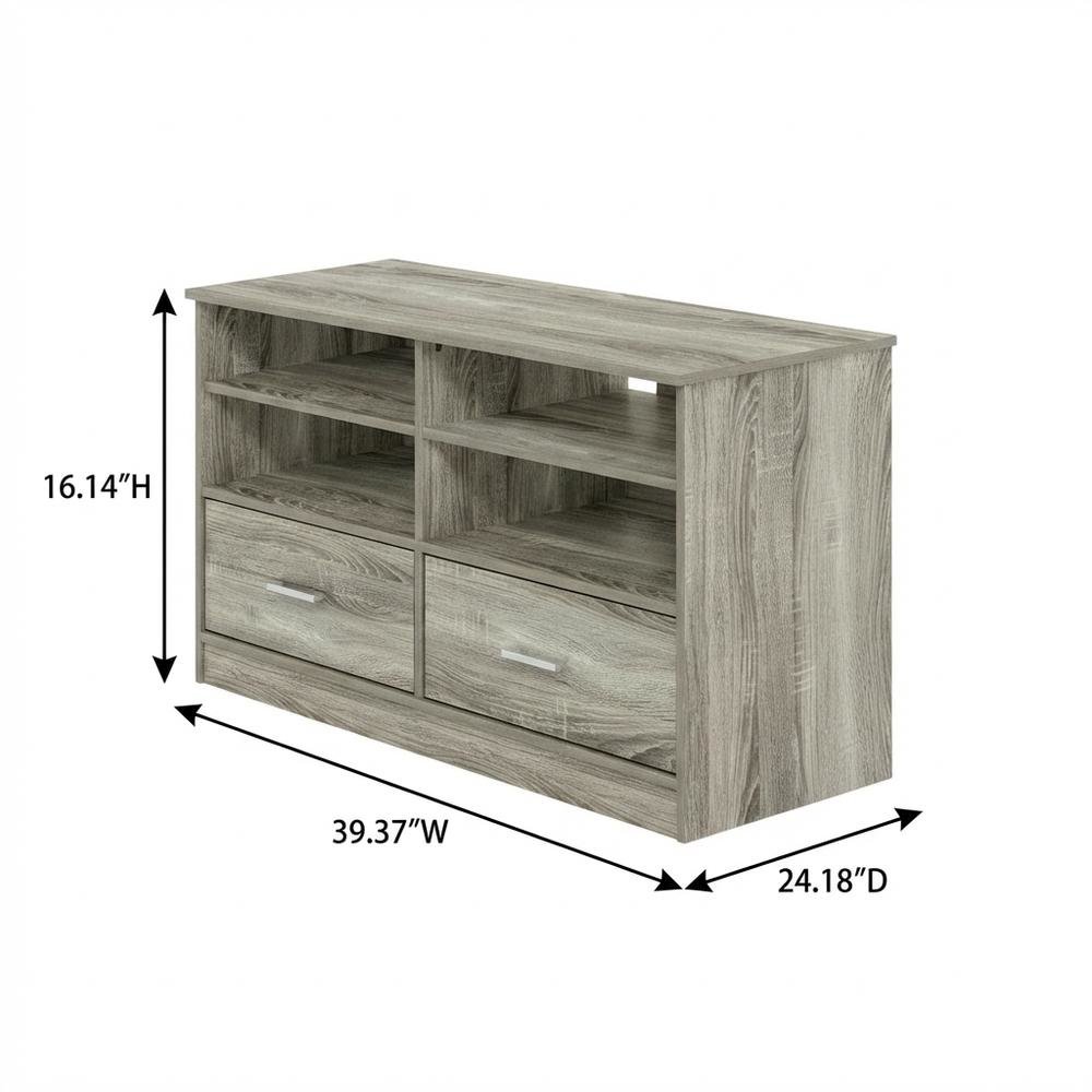 TV Stand with Drawer and Engineered Wood Construction