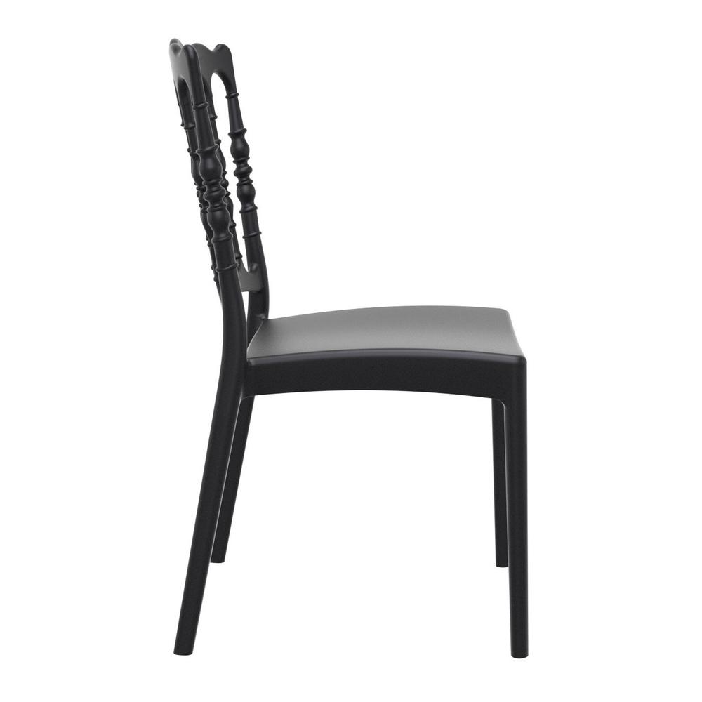 Dining Chair, Set of 2, Black, Belen Kox