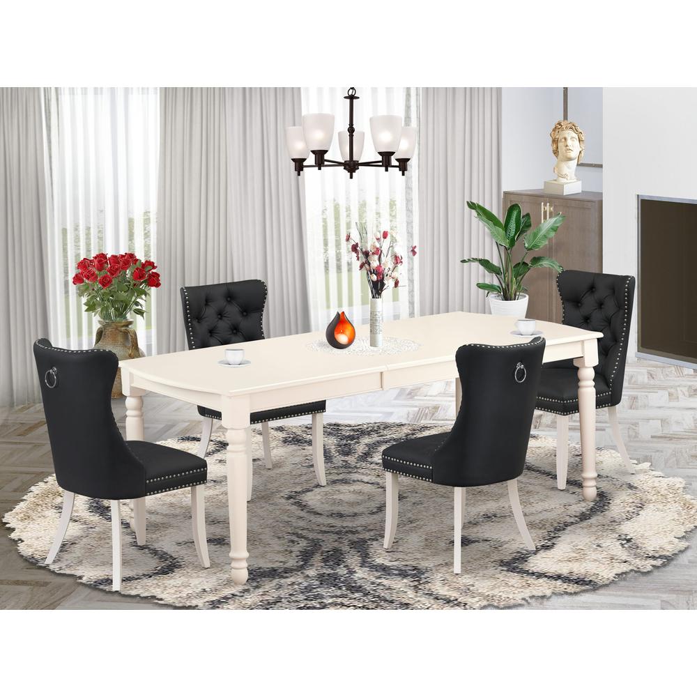 5 Piece Dining Table Set Consists of a Rectangle Kitchen Table