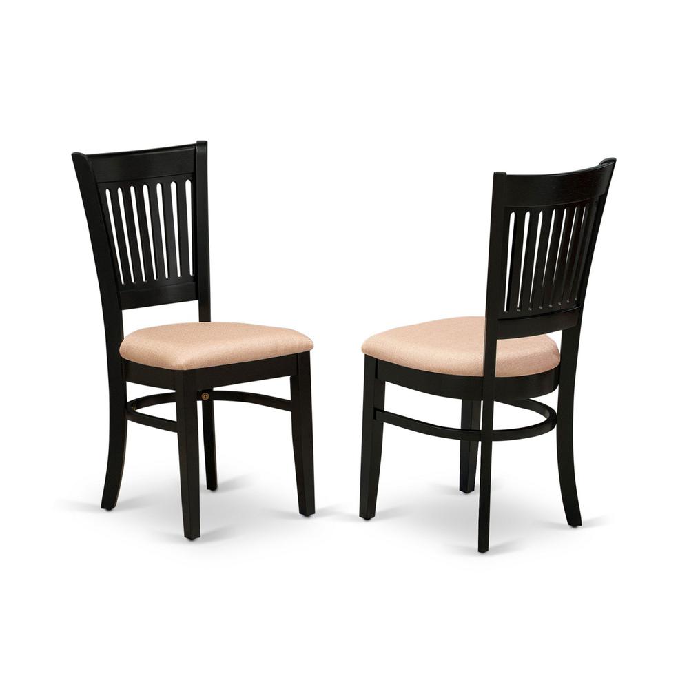 Dining Table- Table Leg Dining Chairs, WEVA5-BLK-C