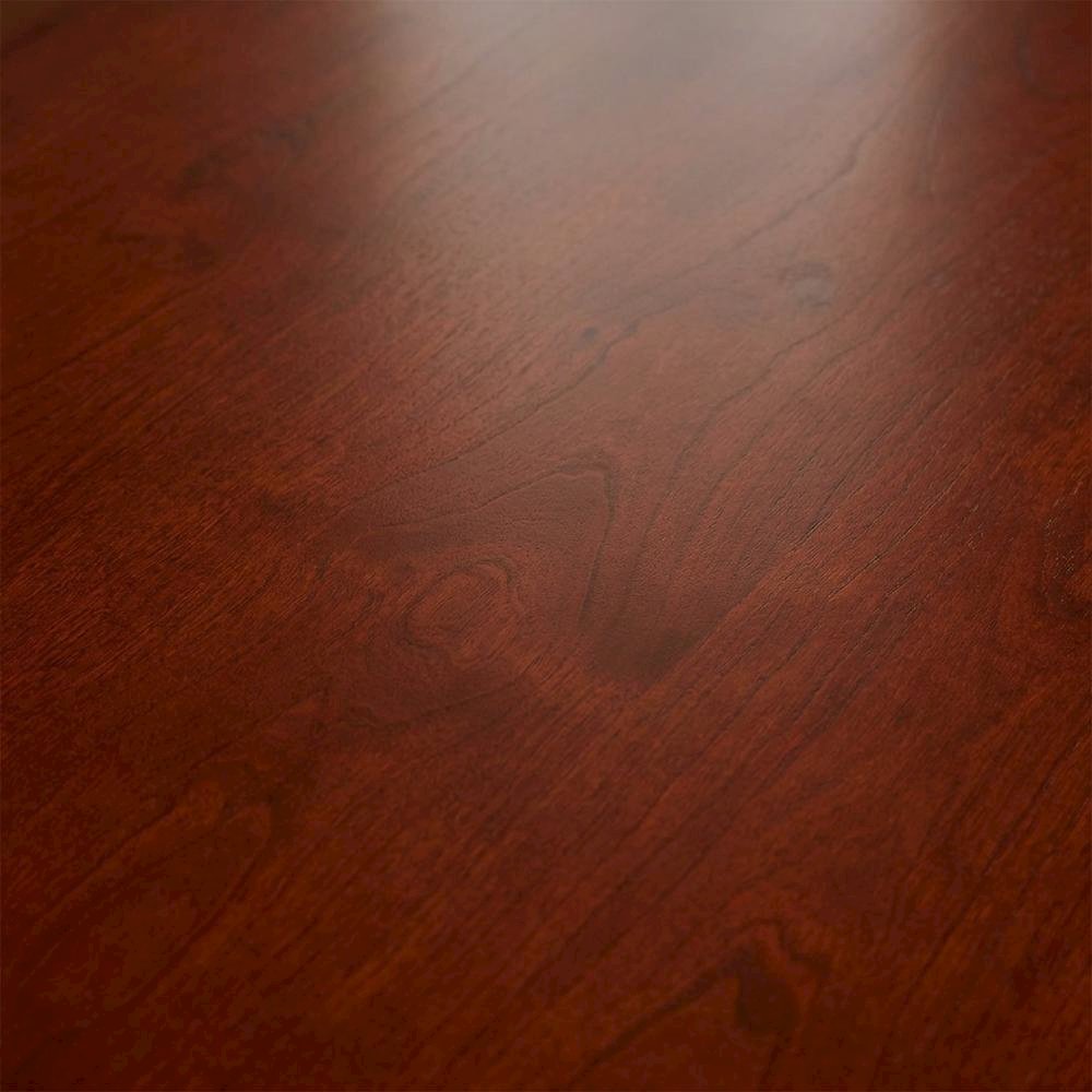 Wood Round Dining Table with Drop-Leaf Top and Pedestal, Mahogany