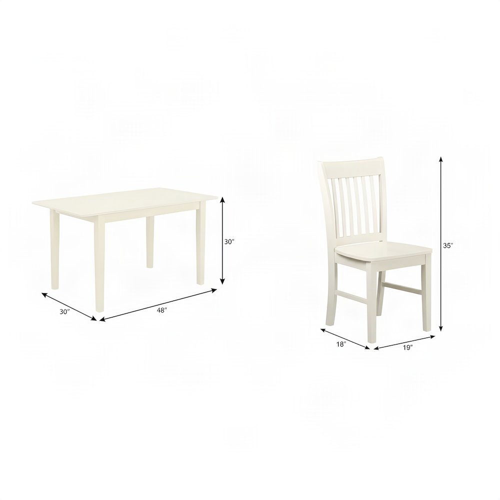 Linen Upholstered Dining Table Set with Drop-Leaf and Chairs
