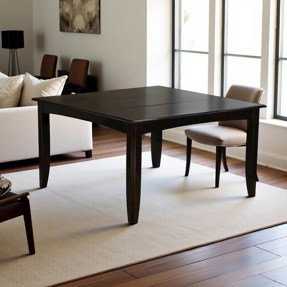 Elegant Expandable Dining Table – Solid Wood Round Dining Table for 6
