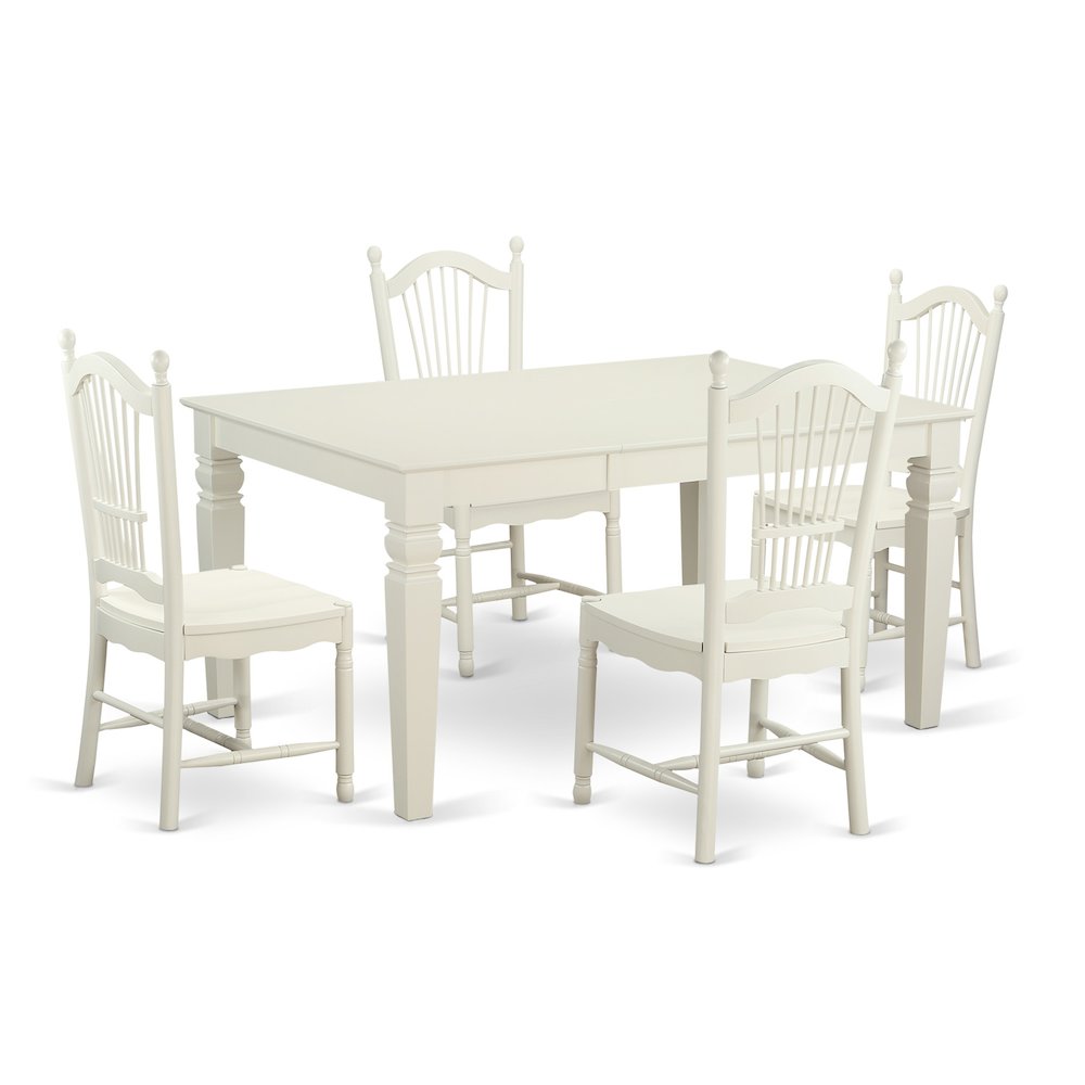 5 Pc Kitchen nook Dining set - Dinette Table and 4 Dining Chairs