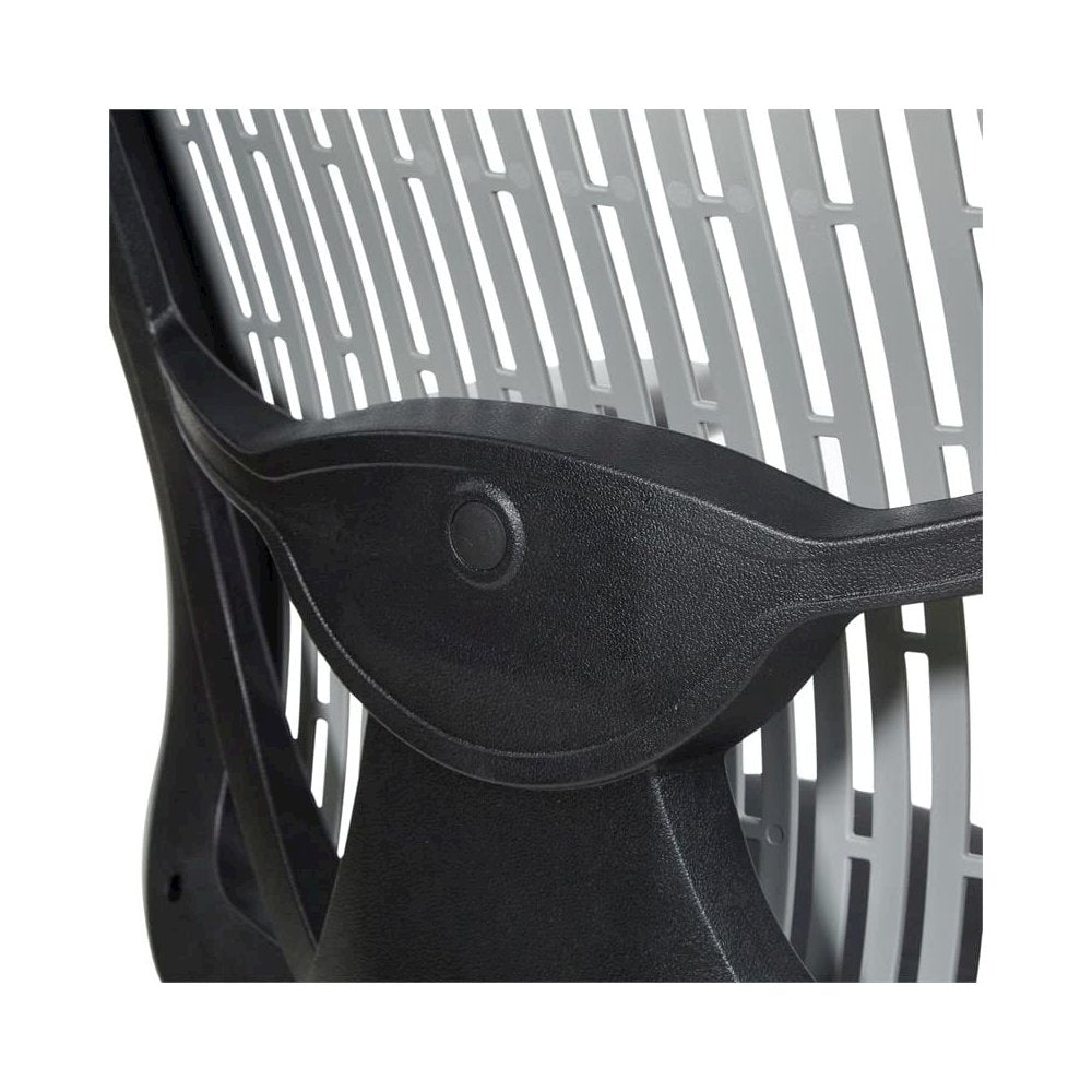Contoured Grey Plastic Back Manager's Chair , 97898CGY-30