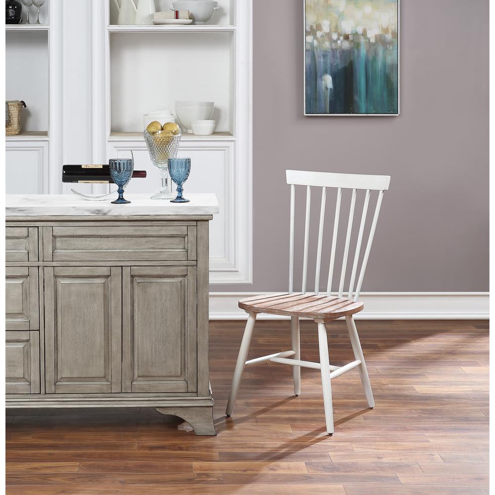 Eagle Ridge Dining Chair with Toffee Finished seat and Cream Base 2 Pack, EAG1787-CMDT