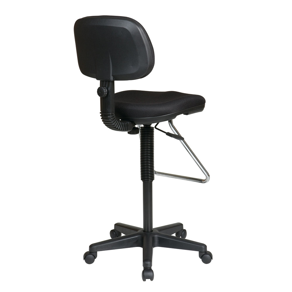 Economical Chair with Chrome Teardrop Footrest