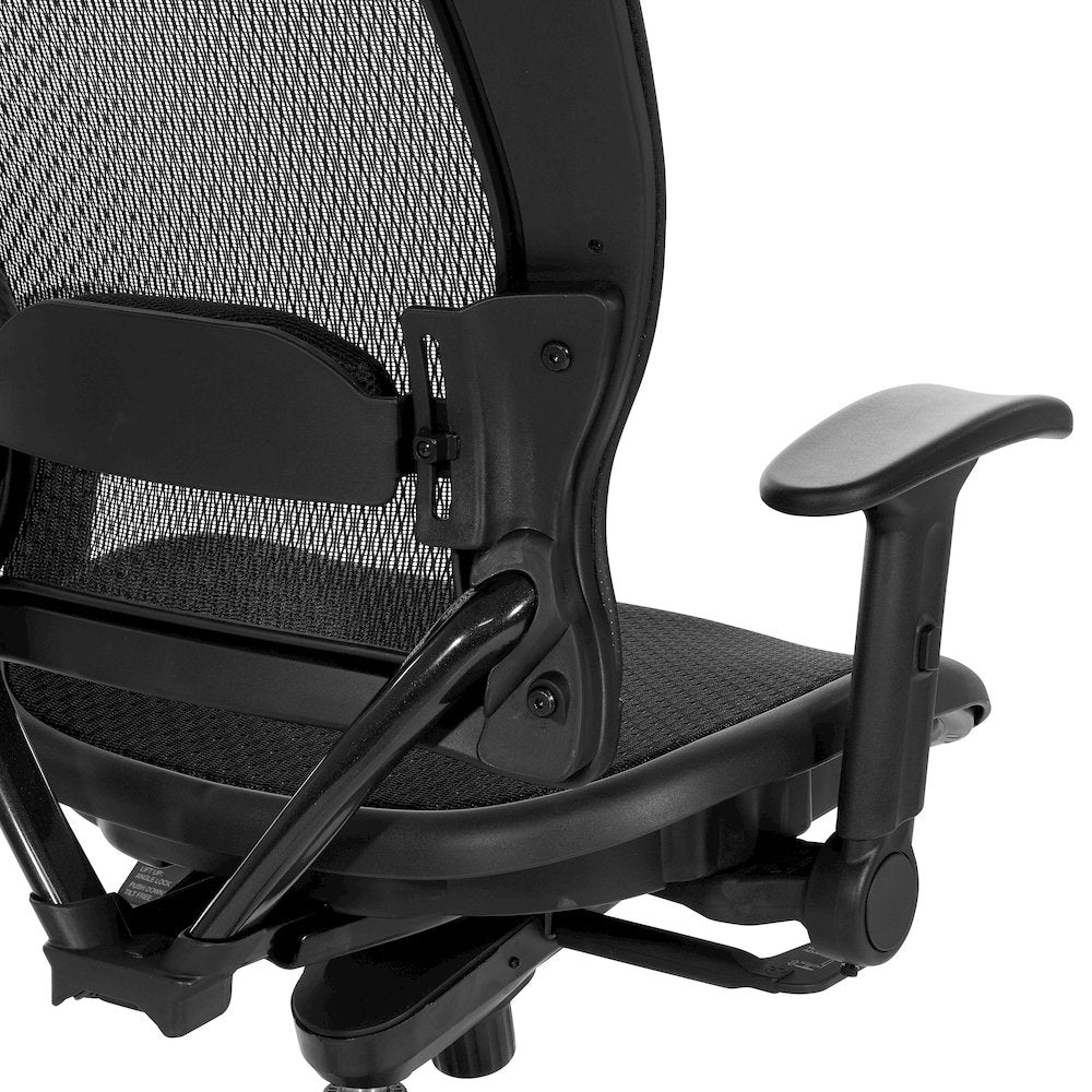 Manager's Black Breathable Mesh