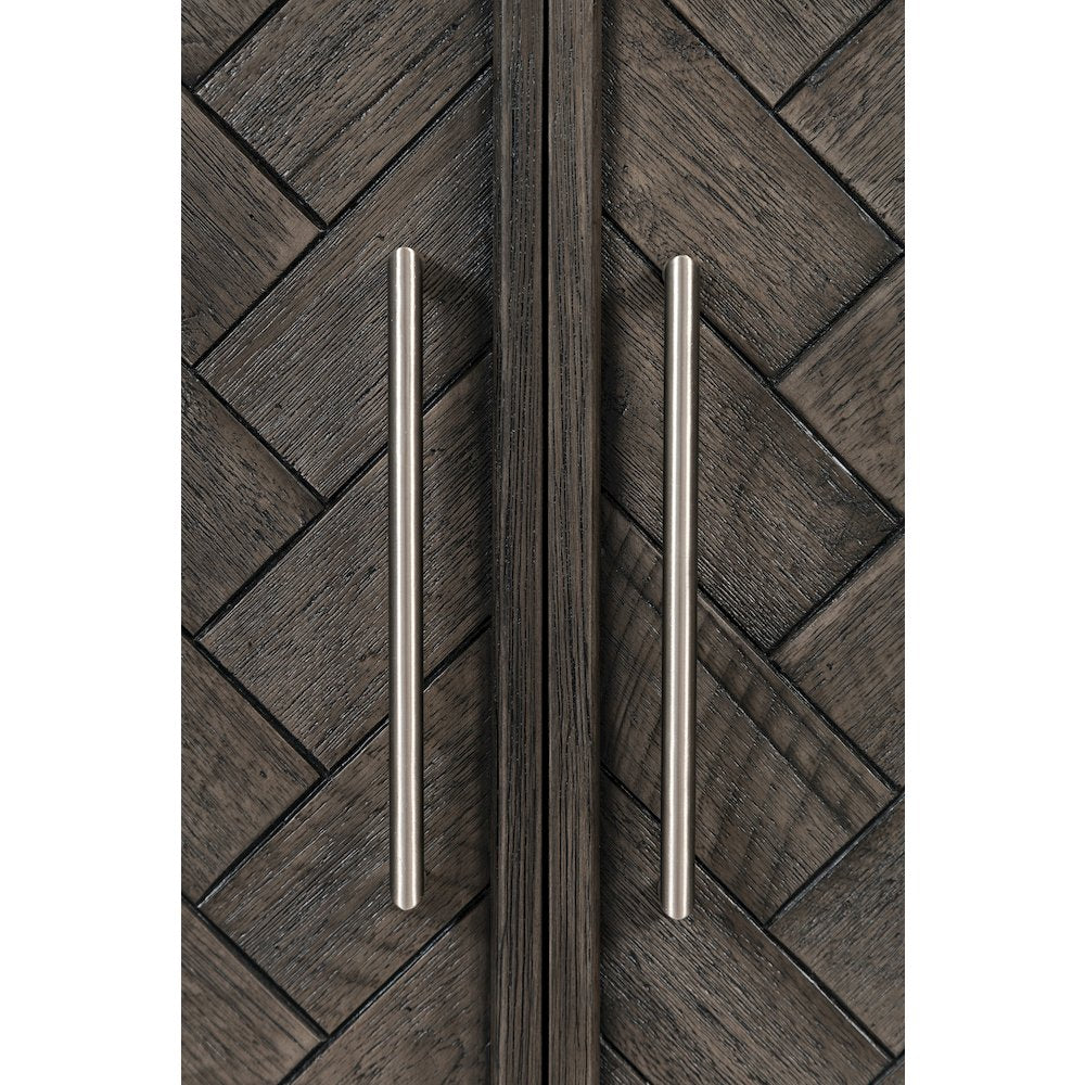Gramercy Mid-Century Modern Chevron Two Door 40" Accent Chest