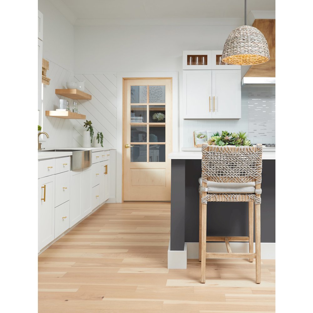Woven Transitional Costa Counter Stool