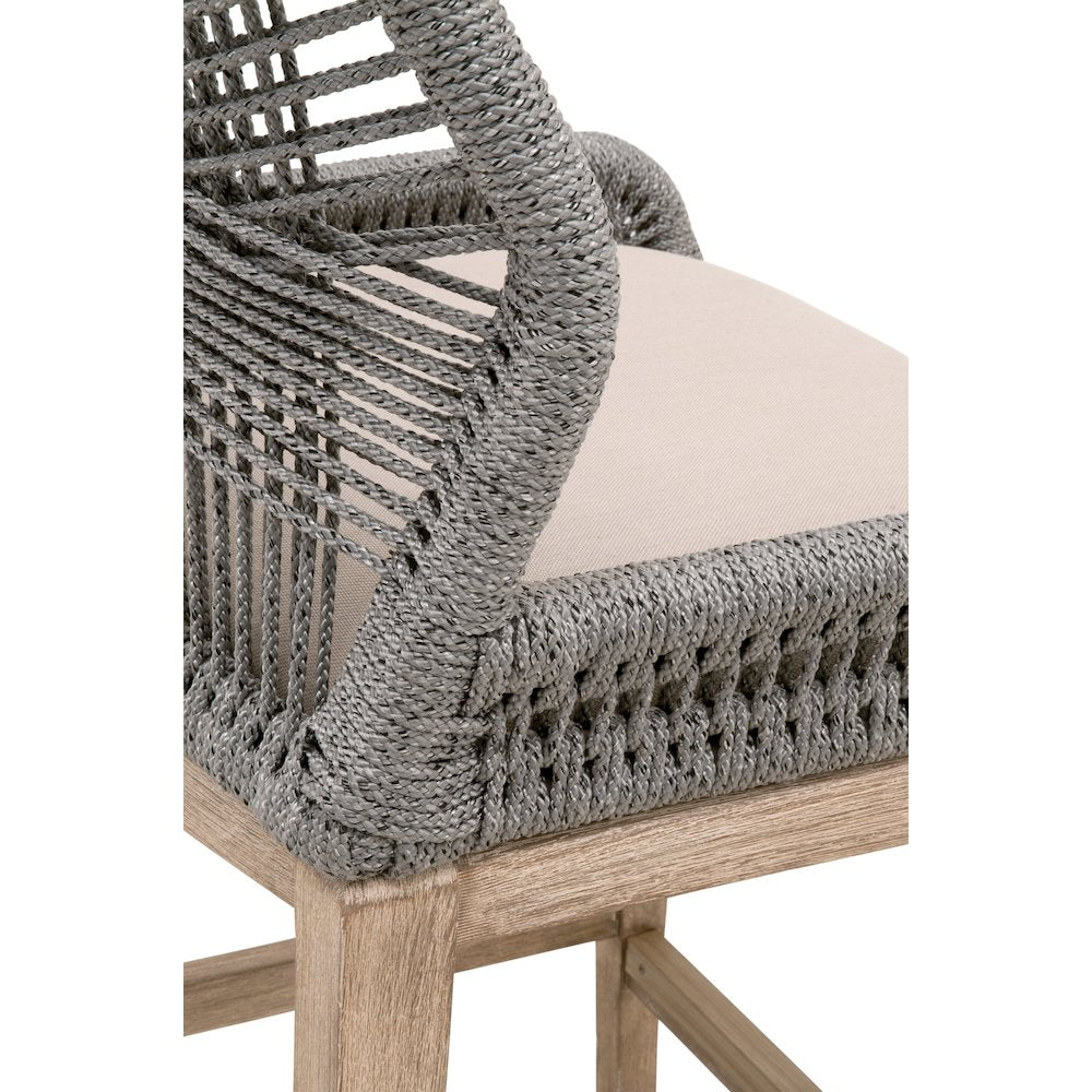 Woven Transitional Loom Counter Stool