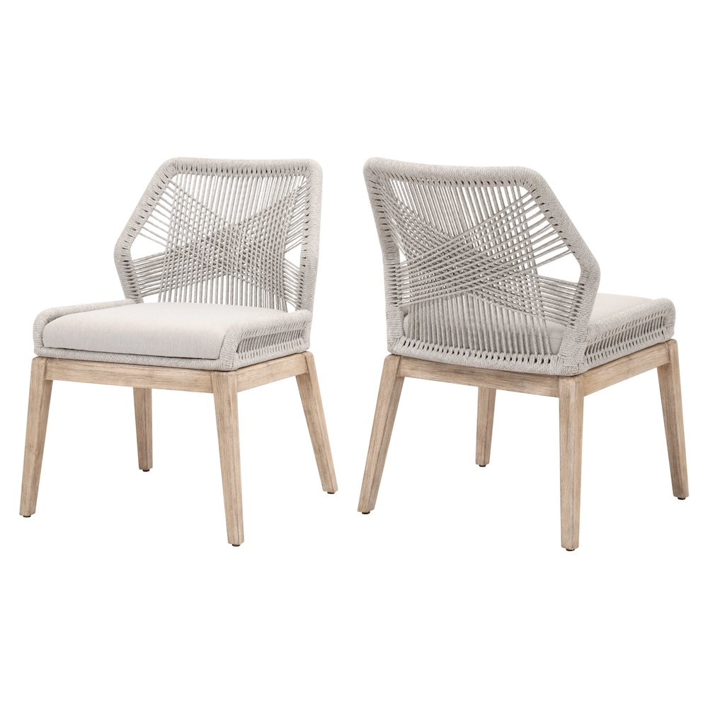 Woven Transitional Loom Dining Chair, Set of 2
