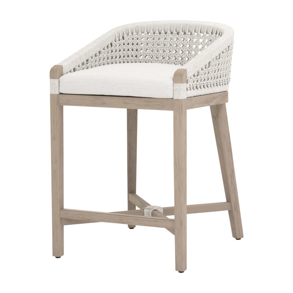 Woven - Outdoor Transitional Montecito Outdoor Counter Stool