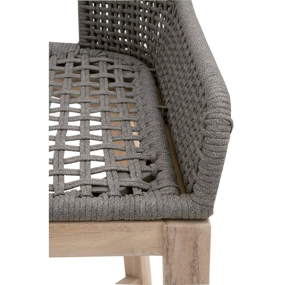 Woven - Outdoor Transitional Tapestry Outdoor Barstool