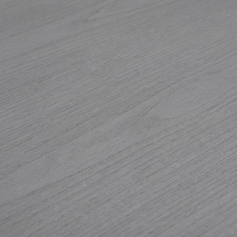 Gray Student Desk With Built-In Charging Station, Modern Workspace Solution